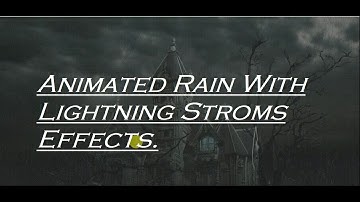 how to make animated rain - Rain Effects With Html5, css3 and Javascript. 2018 OmiTech