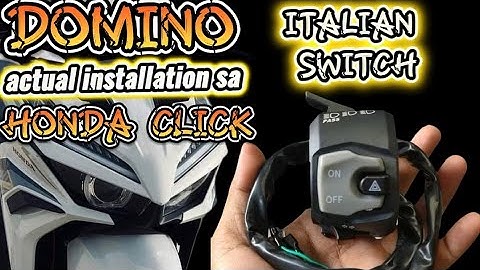 DIY: DOMINO THAI SWITCH ITALIAN VERSION ACTUAL WIRING INSTALLATION TO HONDA CLICK 125 GAME CHANGER