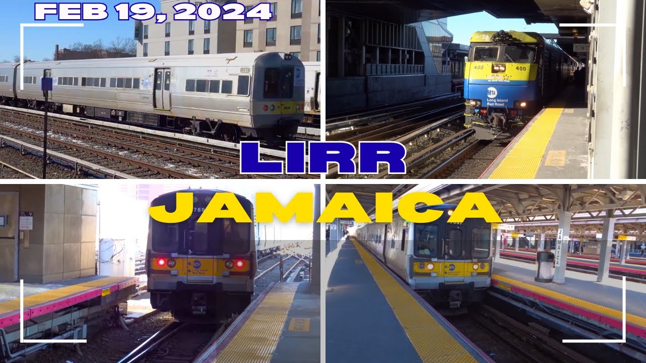 Cold Blue & Light Snow @ Jamaica with LIRR: Filmed Feb 19, 2024