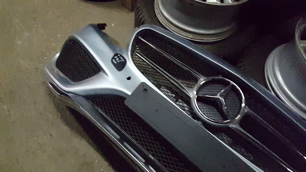 Снятие бампера w203