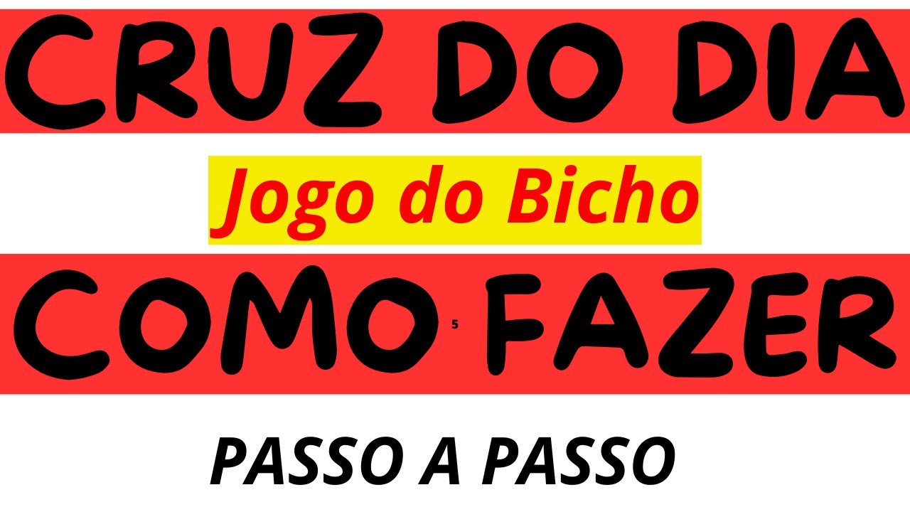 Como Fazer a CRUZ do Dia Jogo do Bicho 