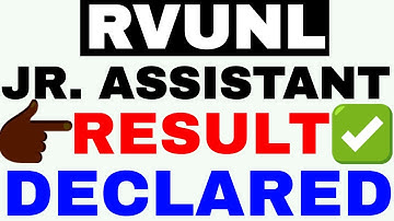 RVUNL JR. ASSISTANT 2018 RESULT DECLARED