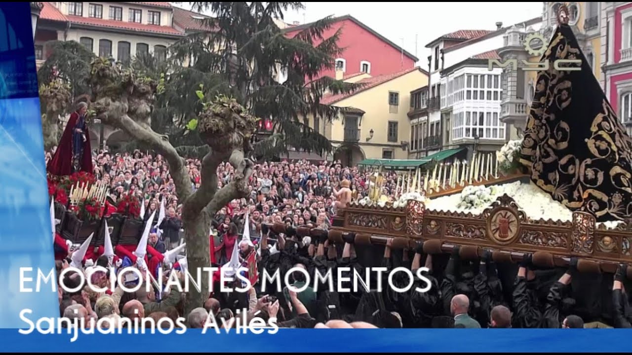 Sanjuaninos. Emocionantes momentos de la Cofradia de San Juan Evangelista de Avilés