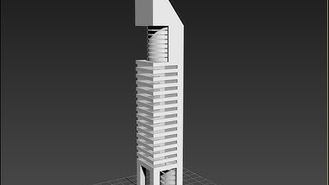 3ds max modeling a building using boolean