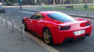 Ferrari 458 italia in zagreb,croatia accerelate