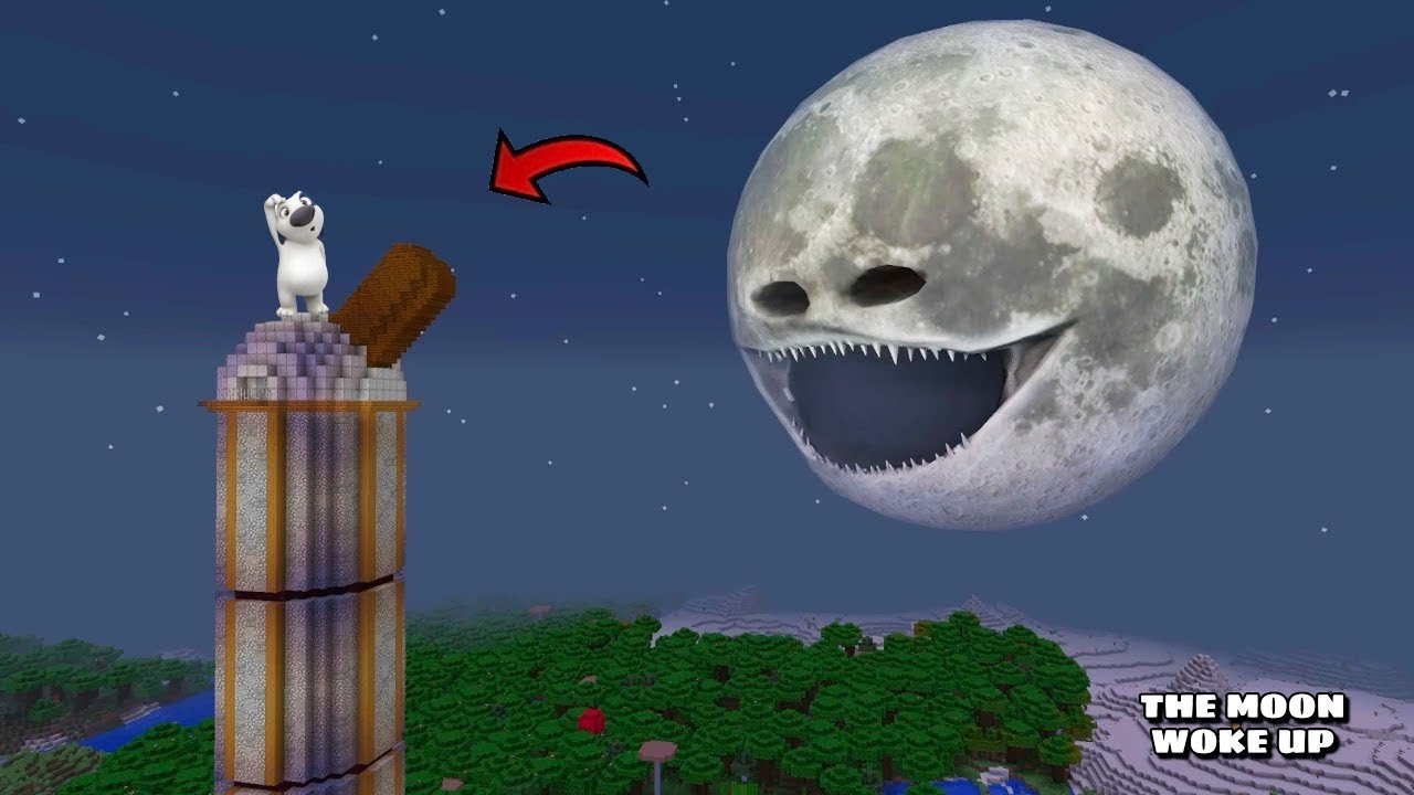 i Found Scariest THE MOON WOKE UP ARRIVAL 😱 in Minecraft | Minecraft Horror |