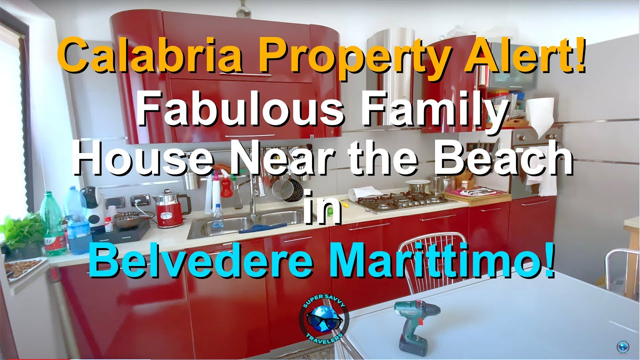 Calabria Property Alert! Fabulous Family House in Belvedere Marittimo, Walk to the Beach!