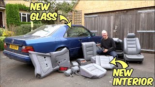 Putting a New Leather Interior and changing the windows in The BisMerc! Mercedes W124 300CE