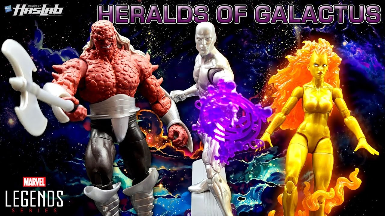 Has Lab Action Figure Marvel Legends Morg, Silver Surfer & Nova Heralds Of Galactus Haslab ...