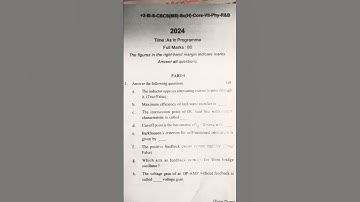 +3 3rd Sem Phy Core 7 (VII) 2024 Questions Utkal University | Physics Honors PYQ