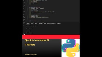 95 Ejercicio practico de Python, base datos Alumnos con sqlite (continuacion)