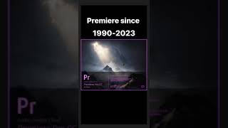 Evolution of Premiere software from 1990 to 2023 #adobe #premiere