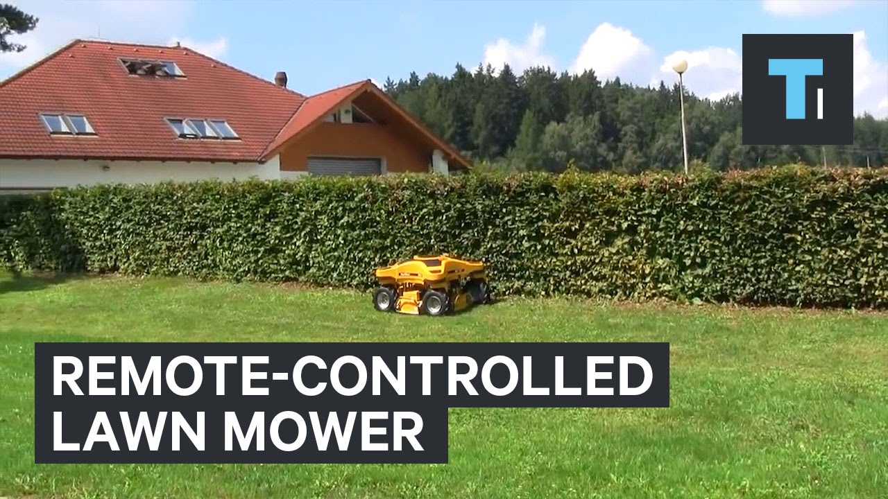 This remotecontrolled lawn mower is like a Roomba for your yard YouTube
