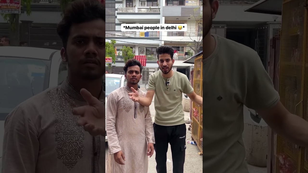 Mumbai people in delhi😂 #toseeftk #comedy #shorts