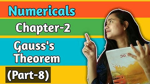 ISC NOOTAN #8 Numericals of Gauss Law and Electric Flux by THE GATE