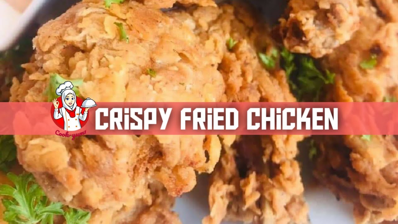 Crispy fried chicken easy recipe || How to make crispy fried chicken at ...