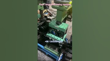 Automatic Flush hinge chamfering machine hinge countersinking machine#hingemachinery