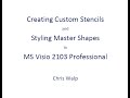 Creating Custom Stencils and Editing the Master Shapes in Visio 2013 Professional