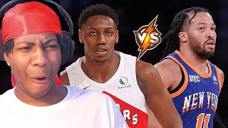 RJ & IQ RETURN TO THE GARDEN! Lvgit Reacts To RAPTORS at KNICKS | FULL HIGHLIGHTS | January 20, 2024