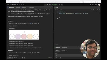 Leetcode 3160: find the number of distinct colours among the balls