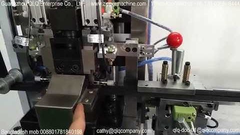 Nylon Zipper Gapping Machine about Hook Gapping Way QLQ-NDGBM #Zipper_machine_factory