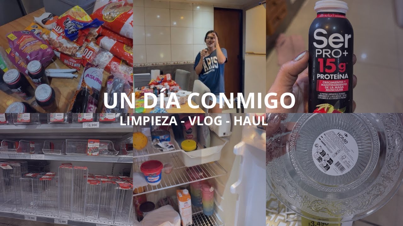 UN DÍA CONMIGO / limpio la heladera y nos vamos de compras 💕