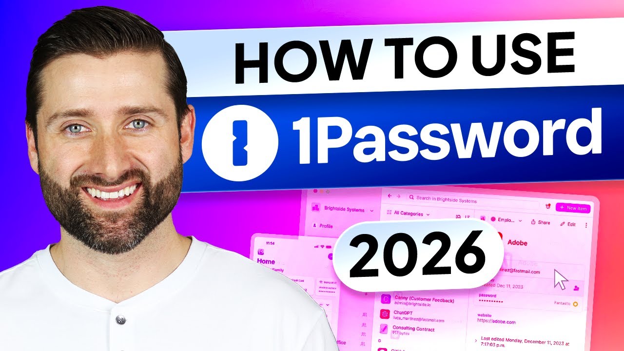 1Password tutorial 2026 | Password security made easy!