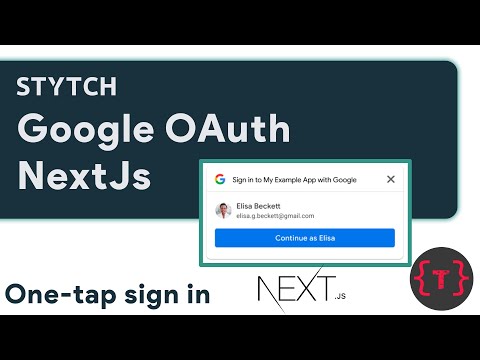 Google OAuth with One Tap on Stytch