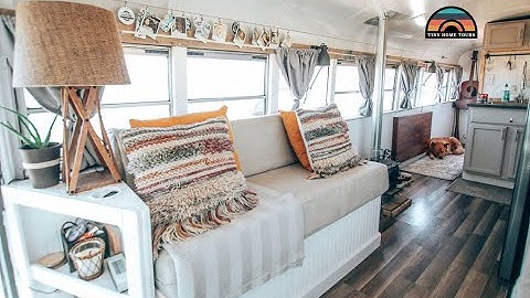 Couple Sells House & Builds A School Bus Conversion In 4 Months Costing Under $16k