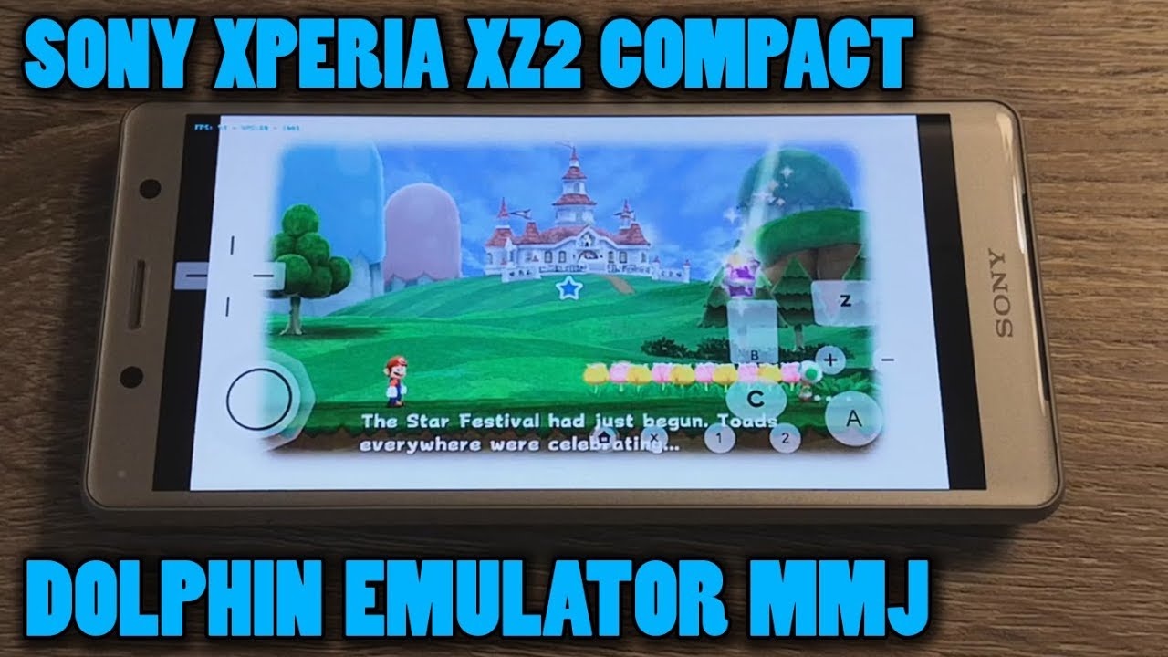 Sony Xperia XZ2 Compact - Super Mario Galaxy 2 - Dolphin Emulator MMJ - Test