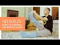 Shaolin relaxation exercise guided qi gong breathing meditation kung fu stretch for restful sleep