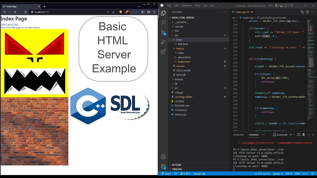 Basic Web Server Example using C++ and SDL_Net - YouTube