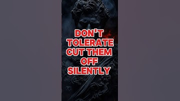 7 UNACCEPTABLE Behaviors that Should Not Be Tolerated - Stoic Mindset & Self-Respect #stoicism