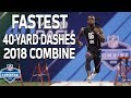 The Fastest 40-Yard Dash Times of 2018! | NFL Combine Highlights