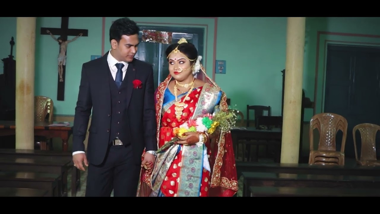 Biswa & Soma Christian Wedding video trailer #bengaliwedding #biswajit #chapra #chiristian #wedding