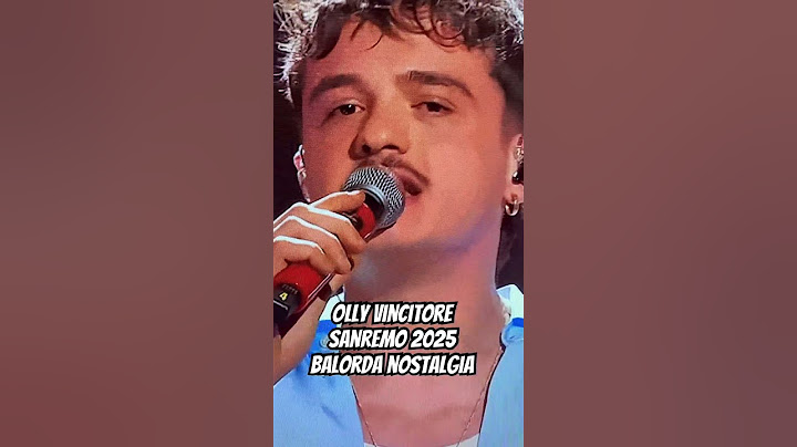 Olly vincitore Sanremo 2025 balorda nostalgia #sanremo2025