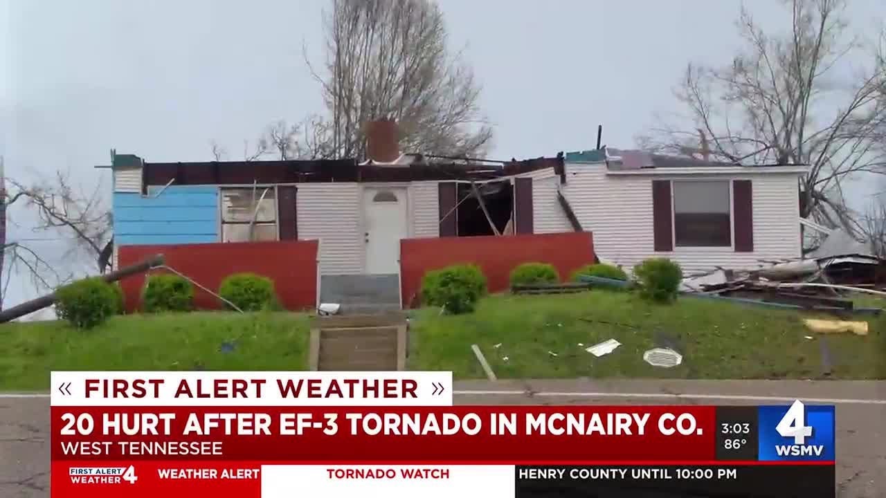 Clean-up continues after devastating tornado in Selmer - YouTube