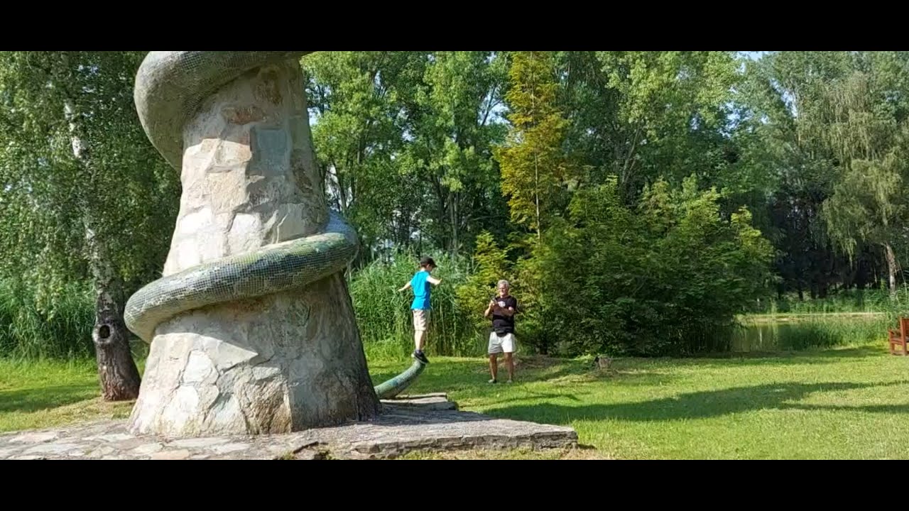 Unokánkkal Vasváron.