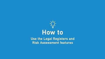 How to: Legal Registers and Risk Assessment