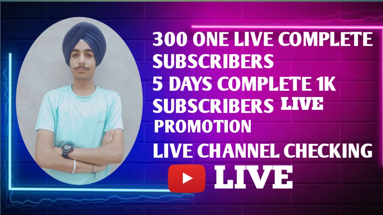 300 ONE LIVE COMPLETE SUBSCRIBERS SUBSCRIBERS 5 DAYS COMPLETE 1K ...