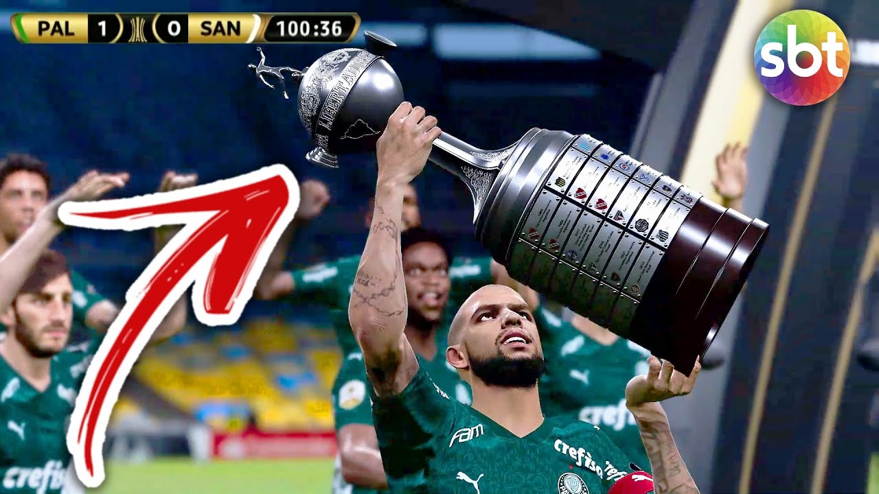 PALMEIRAS 1 x 0 SANTOS - FINAL da Libertadores recriada no PES 2021