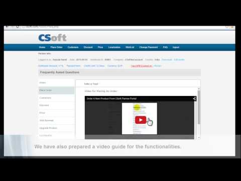 CSoft Partner Portal demo