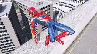 GTA 5 IRON SPIDERMAN Ragdolls Crashes & Fails Part 03 (Euphoria Physics)