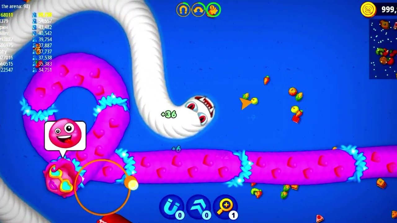 #wormszone 🪱.io 001 Slither Snake Top01/Best World Record 🪱#snake😱😱cacingWormszoneio #snakegame 🪱😱