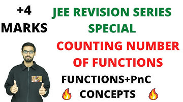 JEE REVISION SERIES:COUNTING NUMBER OF FUNCTIONS #jeerevision #functions #pnc #jeemains2022 #iitjee