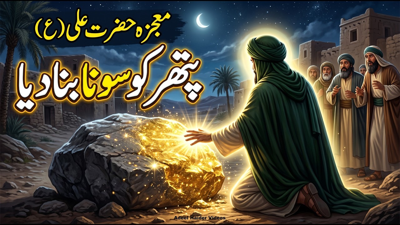 Mojza Hazrat Ali Pathar ko Sona Bana Diya | Hazrat Ali ka Waqia | Mojza ...