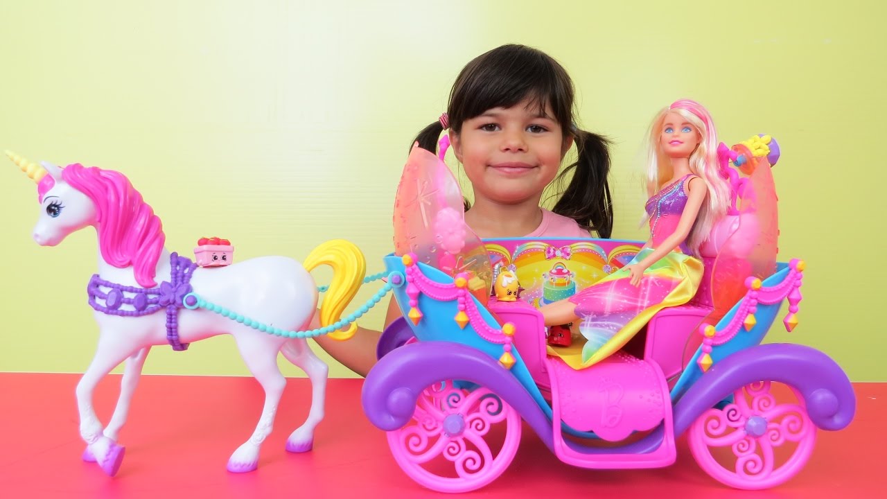 barbie carriage with horse