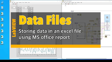 LabVIEW (Data files) #EP1 Write data from LabVIEW to excel file using MS office report