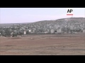 Smoke Could Be Seen Rising Over Kobani On Monday Where Fighting Between Kurdish Militiamen And Islam