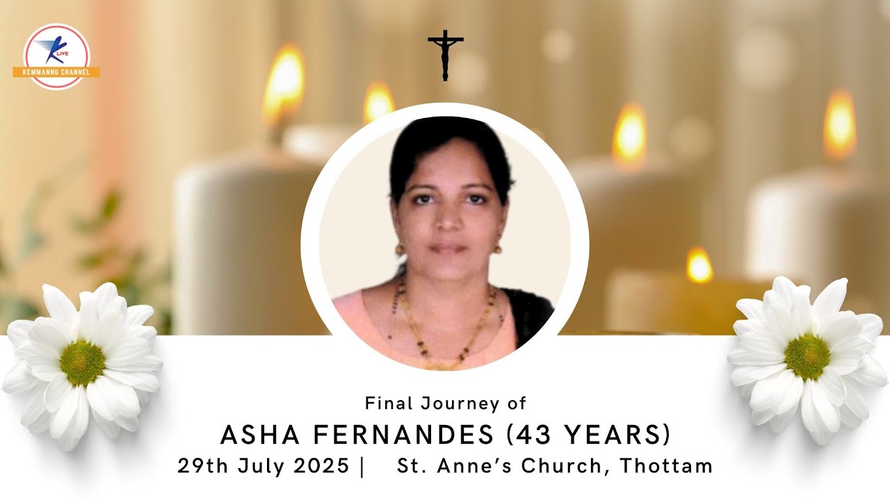 Final Journey of Asha Fernandes (43 years) | LIVE from Thottam | Udupi